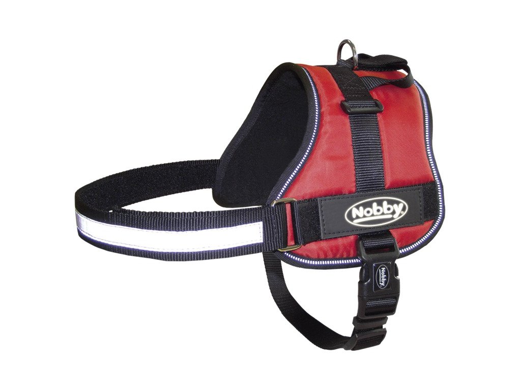 27432 1 nobby seguro bezpecnostni postroj pro psa m l cerveny 65 80cm z kategorie chovatelske potreby a krmiva pro psy obojky voditka a postroje pro psy postroje pro psy