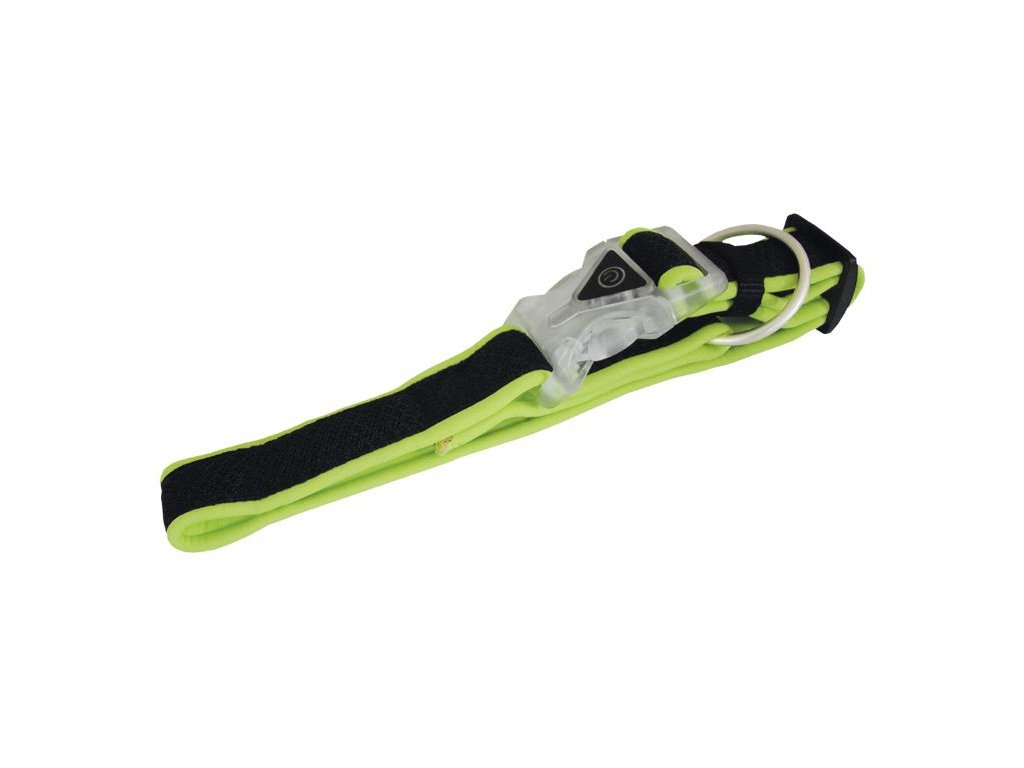 6189 2 nobby mesh preno led svitici obojek m l zluta z kategorie chovatelske potreby a krmiva pro psy obojky voditka a postroje pro psy obojky pro psy