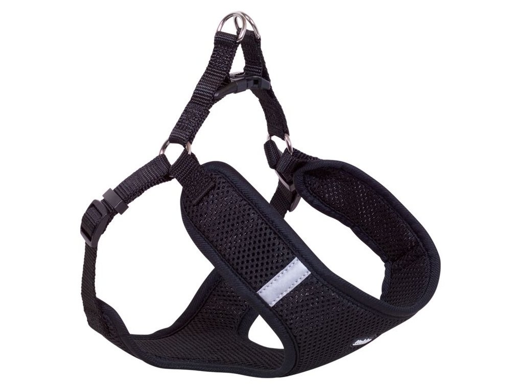 58586 nobby hrudni postroj mesh reflect cerna l z kategorie chovatelske potreby a krmiva pro psy obojky voditka a postroje pro psy postroje pro psy