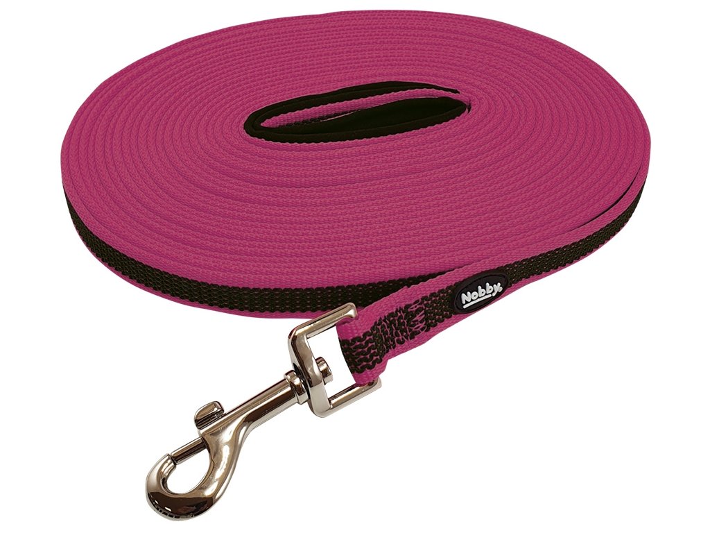23931 1 nobby stopovaci protiskluzove voditko ruzova 17mm 5m z kategorie chovatelske potreby a krmiva pro psy obojky voditka a postroje pro psy voditka pro psy stopovaci voditka pro psy