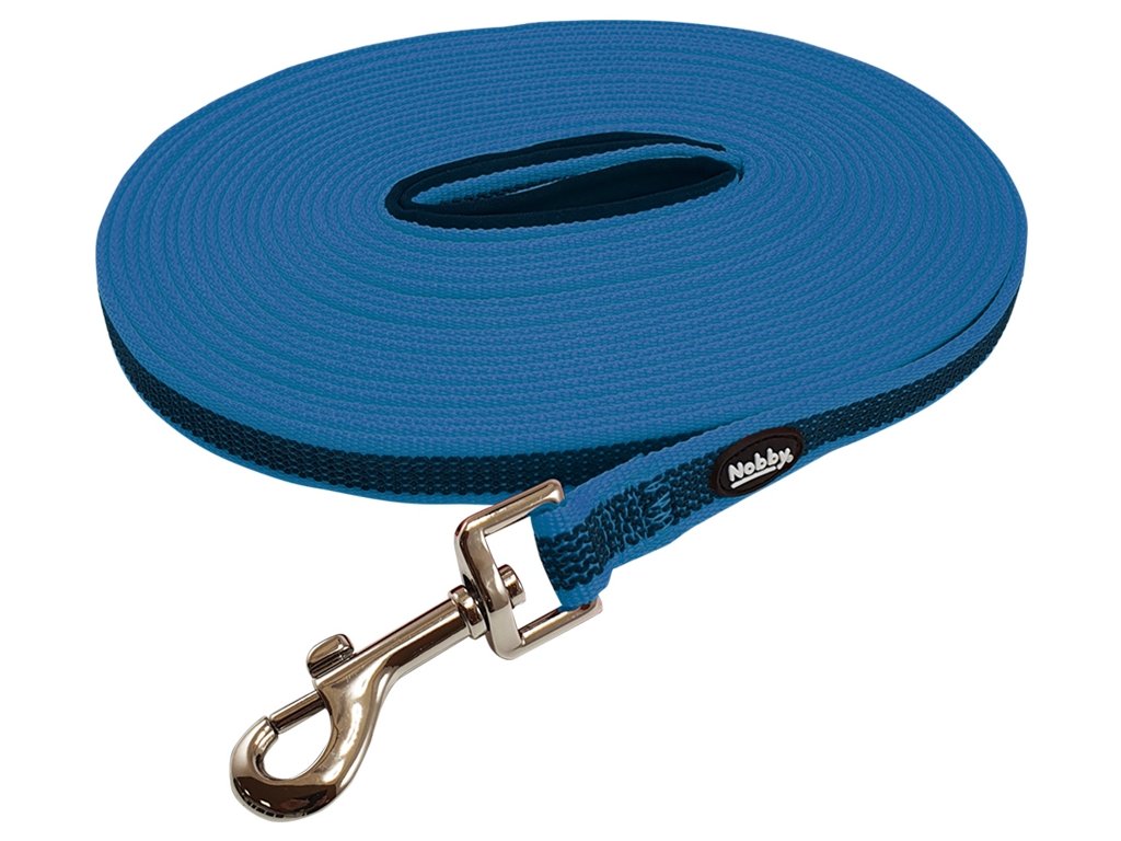 26424 1 nobby stopovaci protiskluzove voditko modra 17mm 10m z kategorie chovatelske potreby a krmiva pro psy obojky voditka a postroje pro psy voditka pro psy stopovaci voditka pro psy