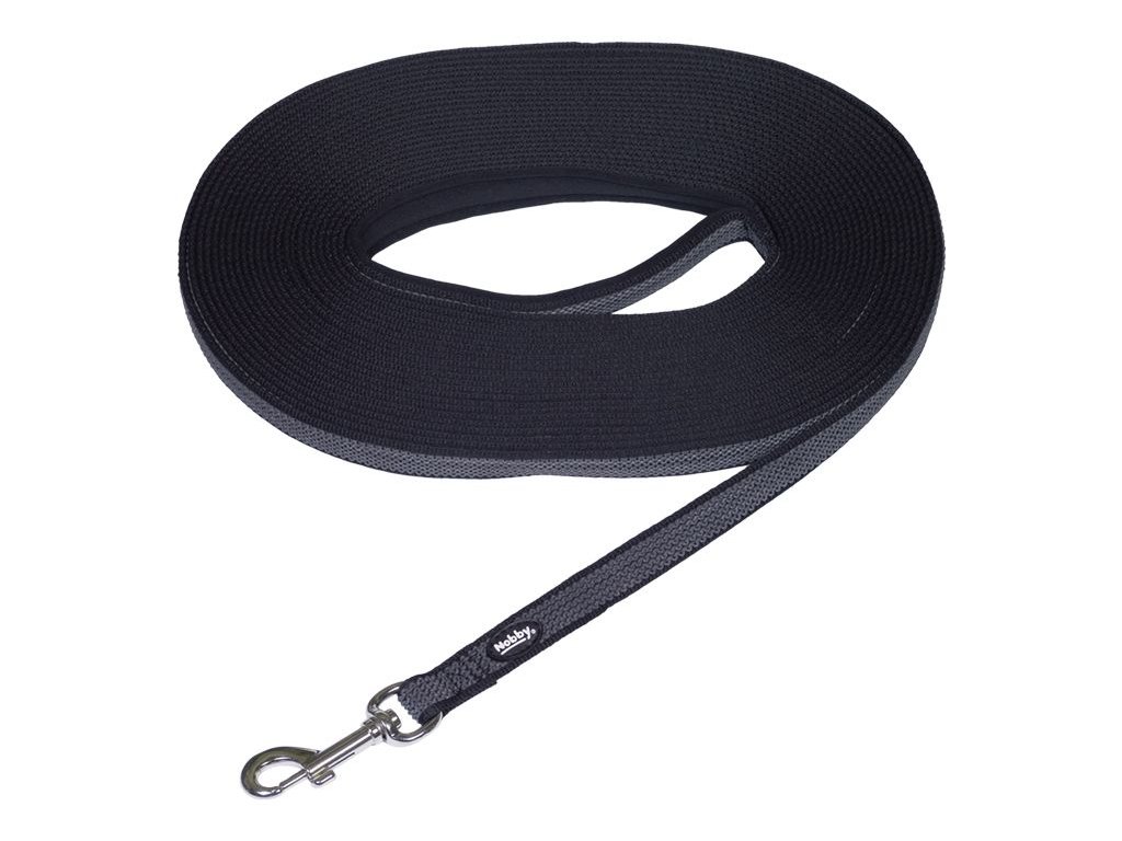 9663 2 nobby stopovaci protiskluzove voditko cerna 17mm 15m z kategorie chovatelske potreby a krmiva pro psy obojky voditka a postroje pro psy voditka pro psy stopovaci voditka pro psy