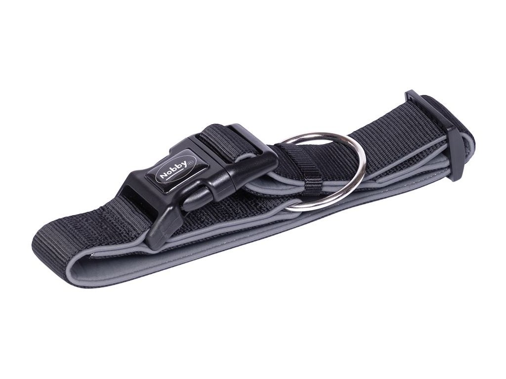 20388 1 nobby classic preno extra siroky obojek neopren cerna l xl 40 55cm z kategorie chovatelske potreby a krmiva pro psy obojky voditka a postroje pro psy obojky pro psy