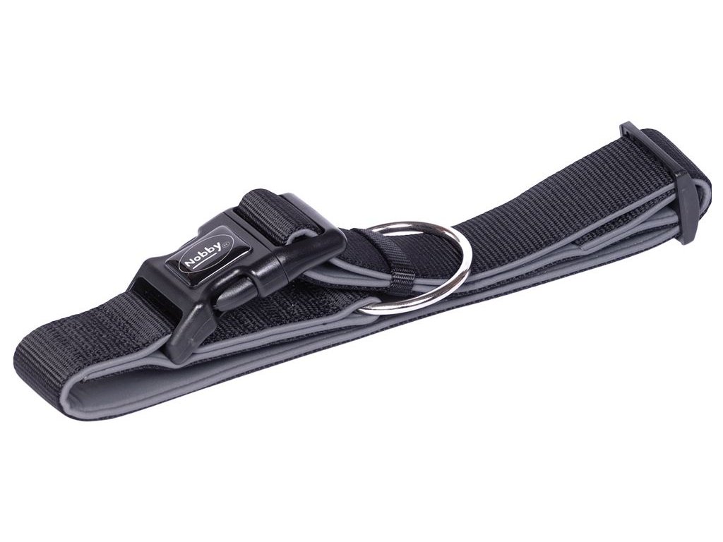 20391 1 nobby classic preno extra siroky obojek neopren cerna xl 55 70cm z kategorie chovatelske potreby a krmiva pro psy obojky voditka a postroje pro psy obojky pro psy