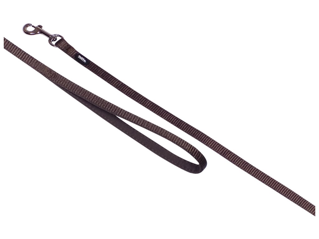 29811 1 nobby classic preno mini voditko xxs s neopren hneda 1 20m 10mm z kategorie chovatelske potreby a krmiva pro psy obojky voditka a postroje pro psy voditka pro psy klasicka voditka pro psy