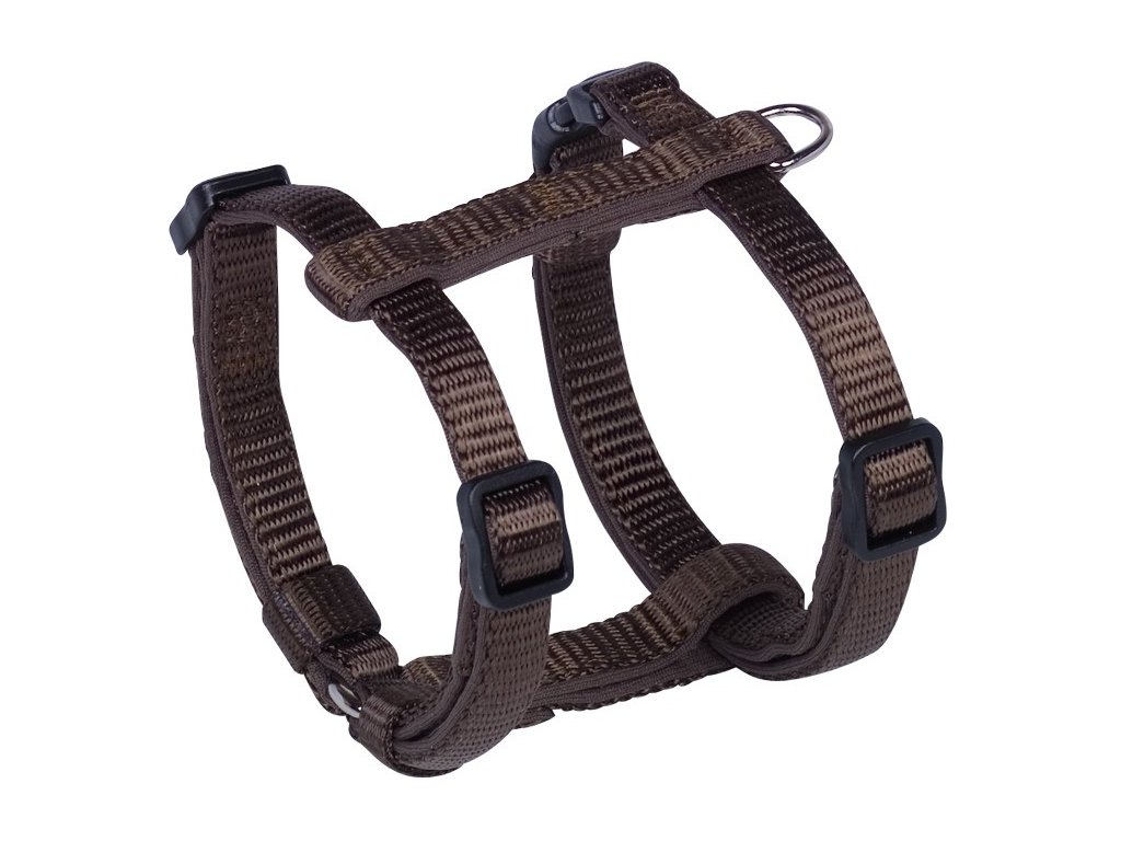 29784 1 nobby classic preno mini postroj neoprenovy hneda xxs s 30 40cm z kategorie chovatelske potreby a krmiva pro psy obojky voditka a postroje pro psy postroje pro psy
