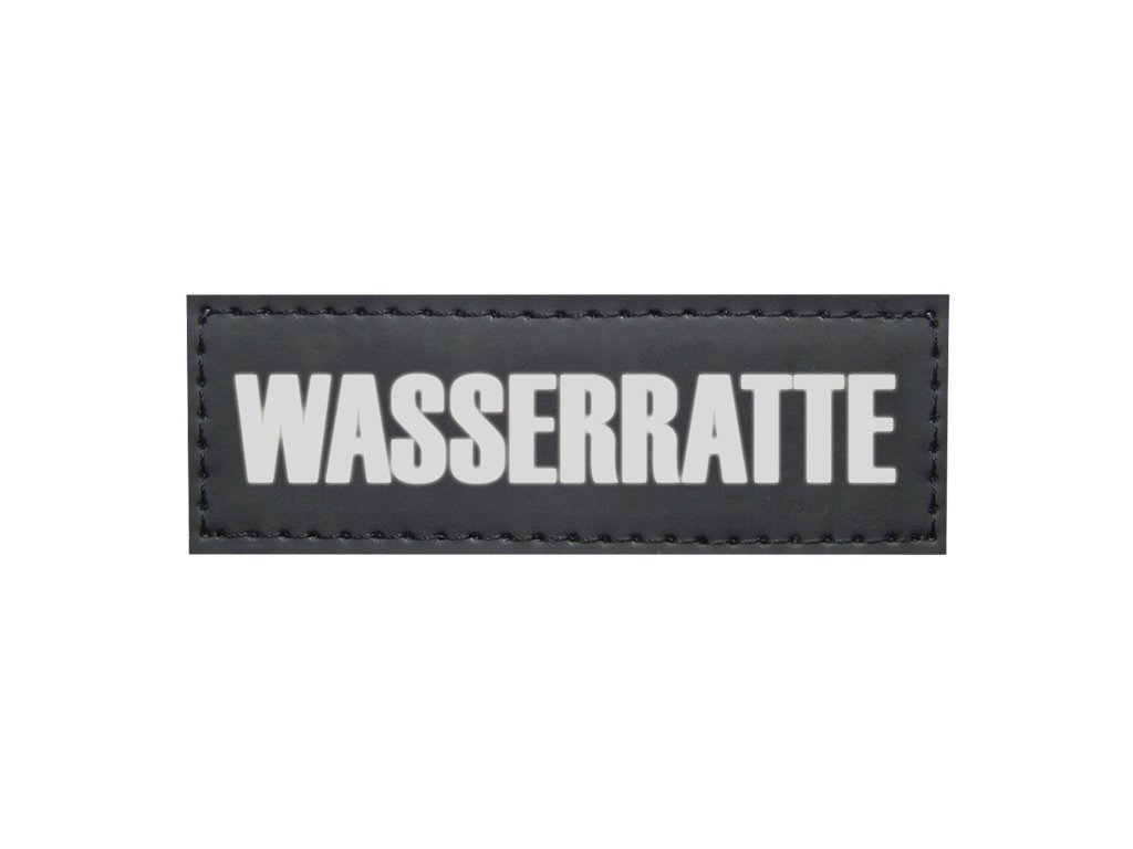 27468 1 nobby vymenitelny napis wasserratte na postroj seguro 3x9cm 2ks z kategorie chovatelske potreby a krmiva pro psy obojky voditka a postroje pro psy postroje pro psy