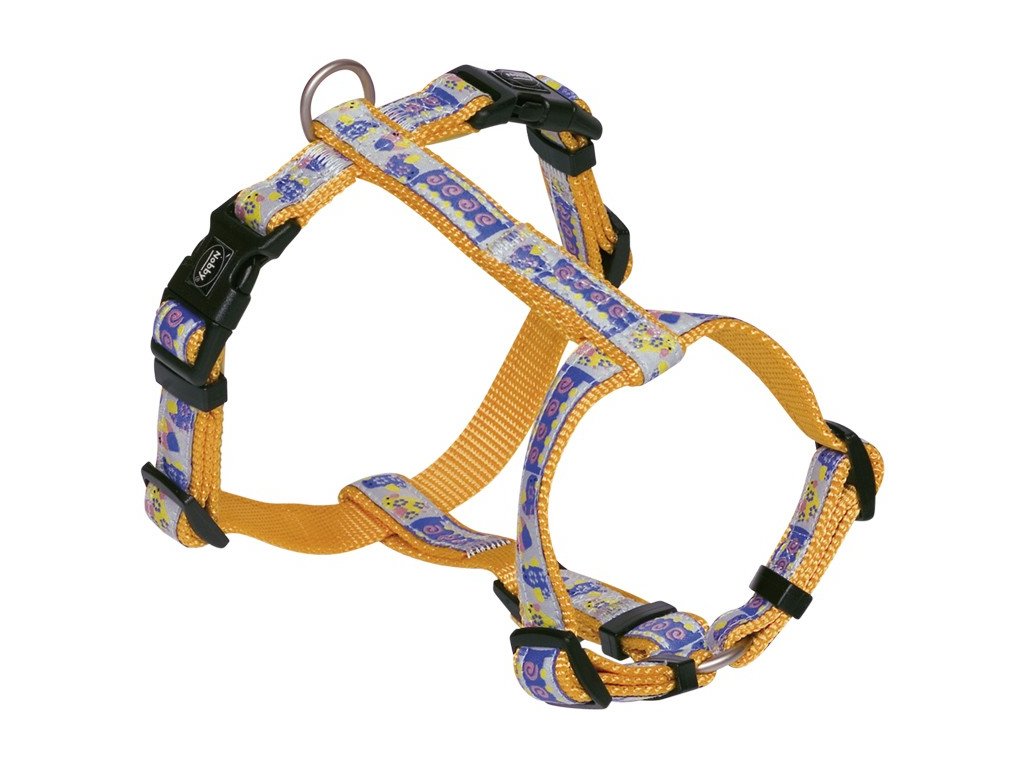 29886 1 nobby style postroj pro psa oranzovy nylon xs s 30 40cm z kategorie chovatelske potreby a krmiva pro psy obojky voditka a postroje pro psy postroje pro psy