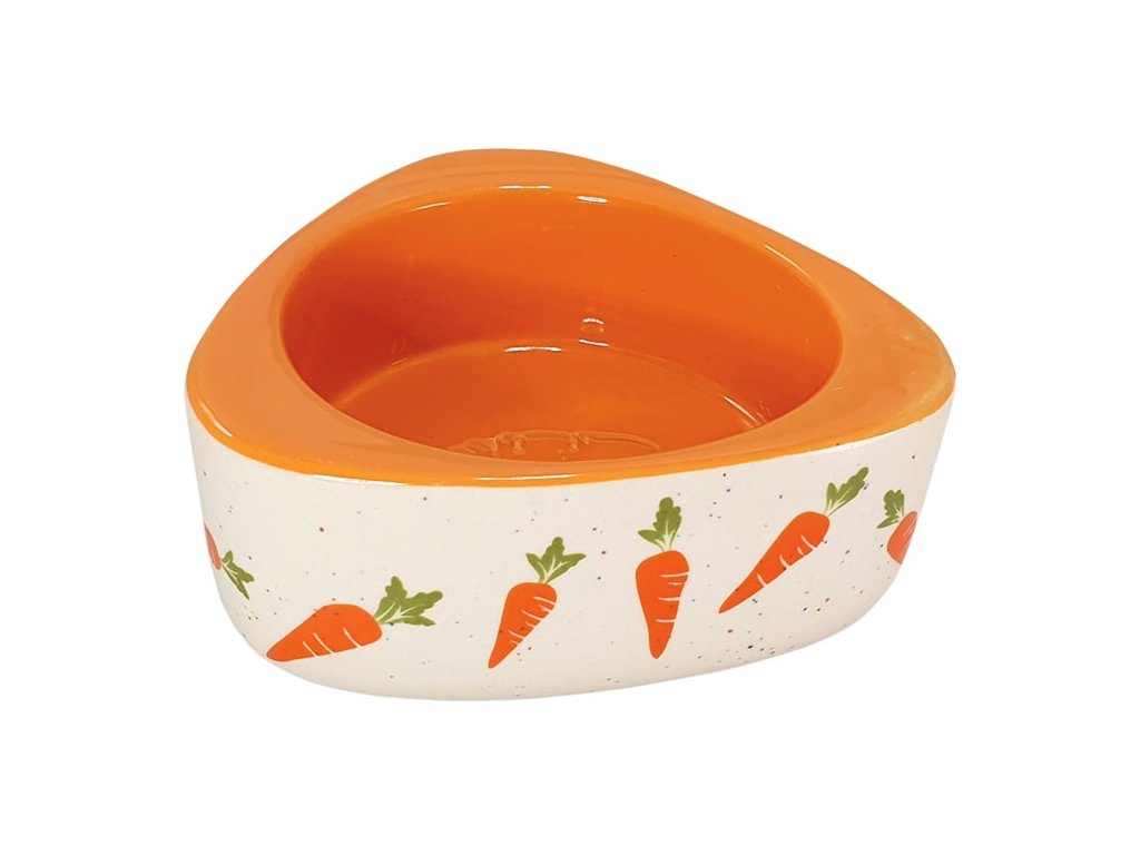 37653 1 nobby keramicka miska mrkev 350ml z kategorie chovatelske potreby a krmiva pro hlodavce a mala zvirata misky napajecky misky