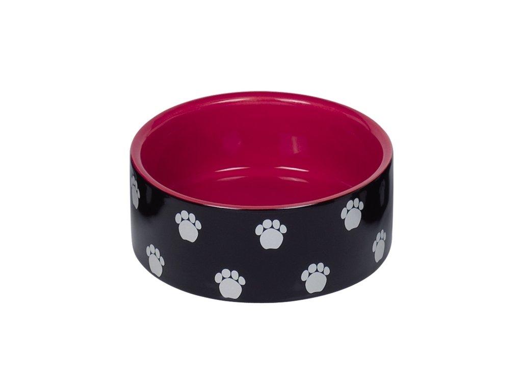 23634 1 nobby keramicka miska pata cerno cervena 0 25 l z kategorie chovatelske potreby a krmiva pro psy misky a davkovace pro psy keramicke misky pro psy