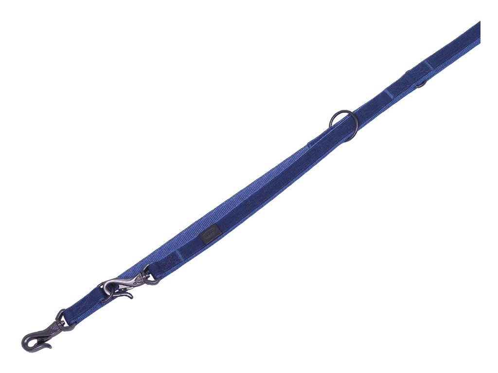31479 2 nobby linen deluxe voditko nylon modra m l 200cm 25mm z kategorie chovatelske potreby a krmiva pro psy obojky voditka a postroje pro psy voditka pro psy klasicka voditka pro psy