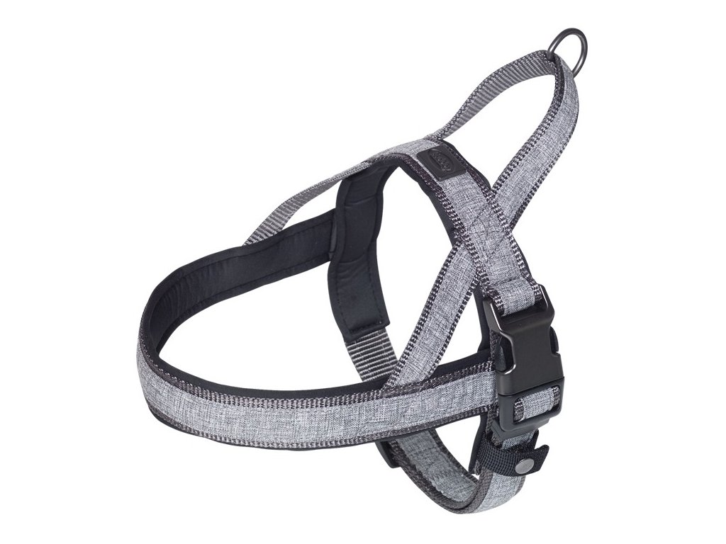 31557 1 nobby linen deluxe norsky postroj m l seda z kategorie chovatelske potreby a krmiva pro psy obojky voditka a postroje pro psy postroje pro psy