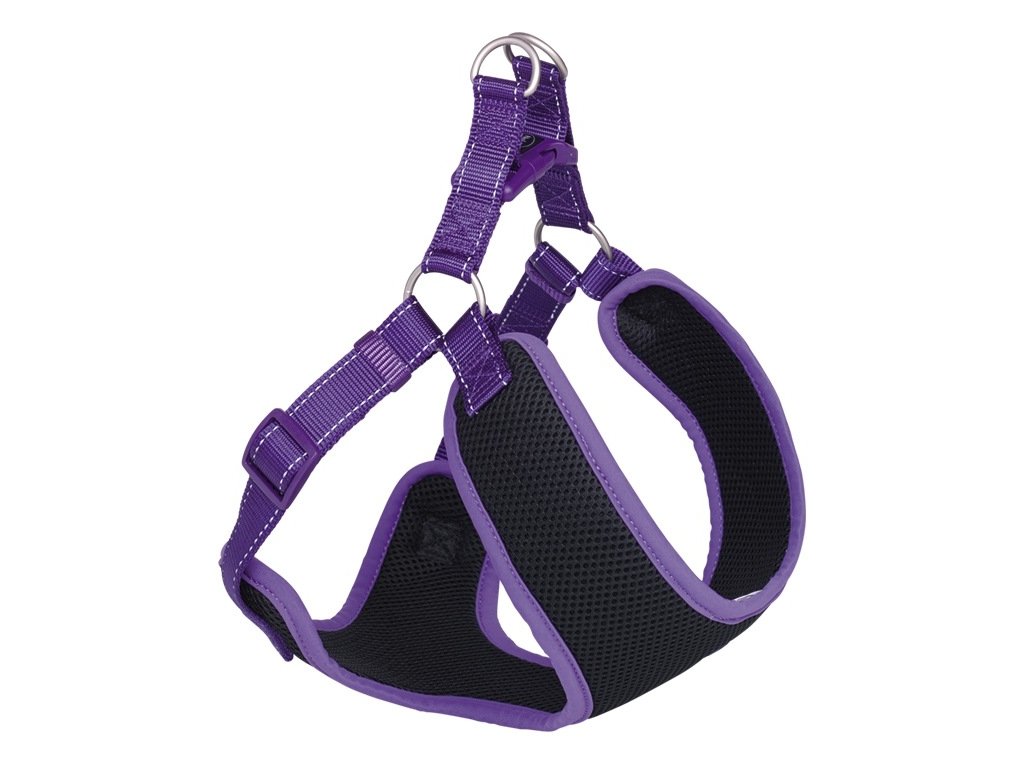 31158 1 nobby black mesh reflect hrudni postroj xxs fialova z kategorie chovatelske potreby a krmiva pro psy obojky voditka a postroje pro psy postroje pro psy