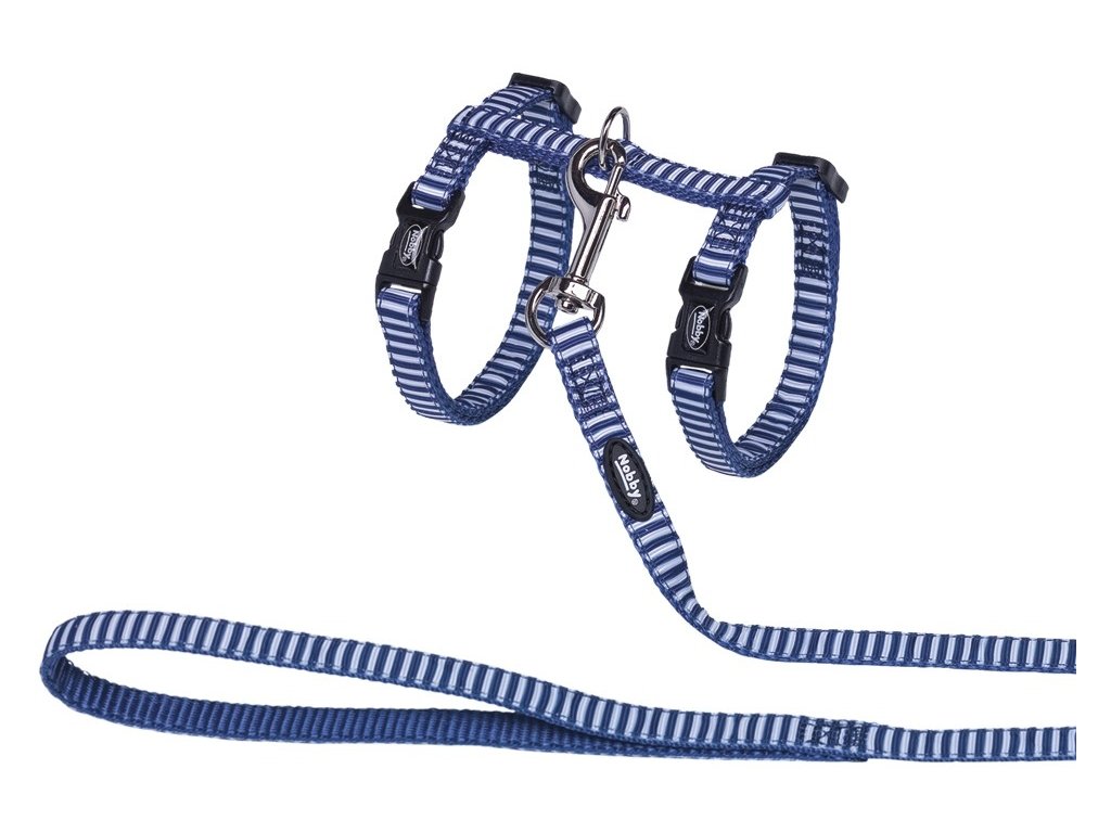 20049 1 nobby marine navy postroj s voditkem pro kocky namornicka modr z kategorie chovatelske potreby a krmiva pro kocky obojky a voditka pro kocky postroje s voditkem pro kocky
