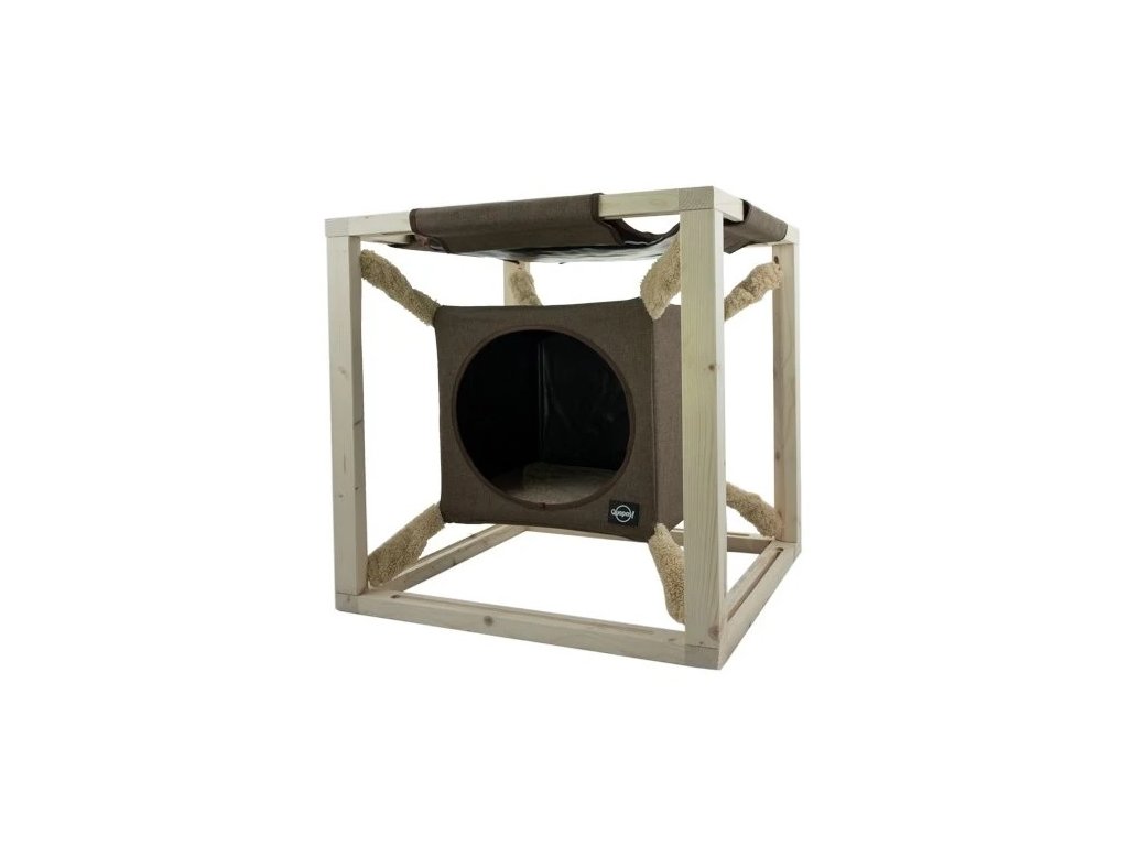 54171 odpocivadlo quapas catcube m olivova z kategorie chovatelske potreby a krmiva pro kocky pelisky dvirka a ostatni doplnky pro kocky kukane iglu pro kocky