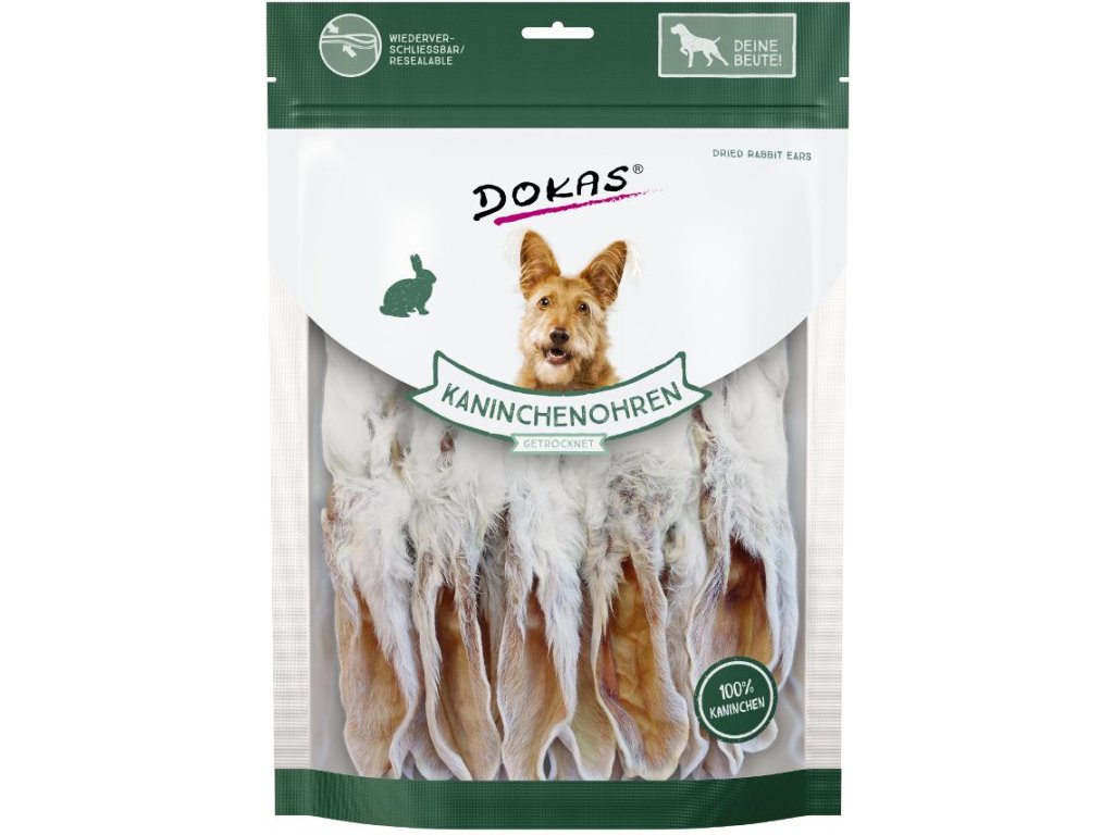 38385 1 dokas kralici usi se srsti dlouhe pochoutka pro psy 180g z kategorie chovatelske potreby a krmiva pro psy pamlsky pro psy susene vnitrnosti kosti pro psy