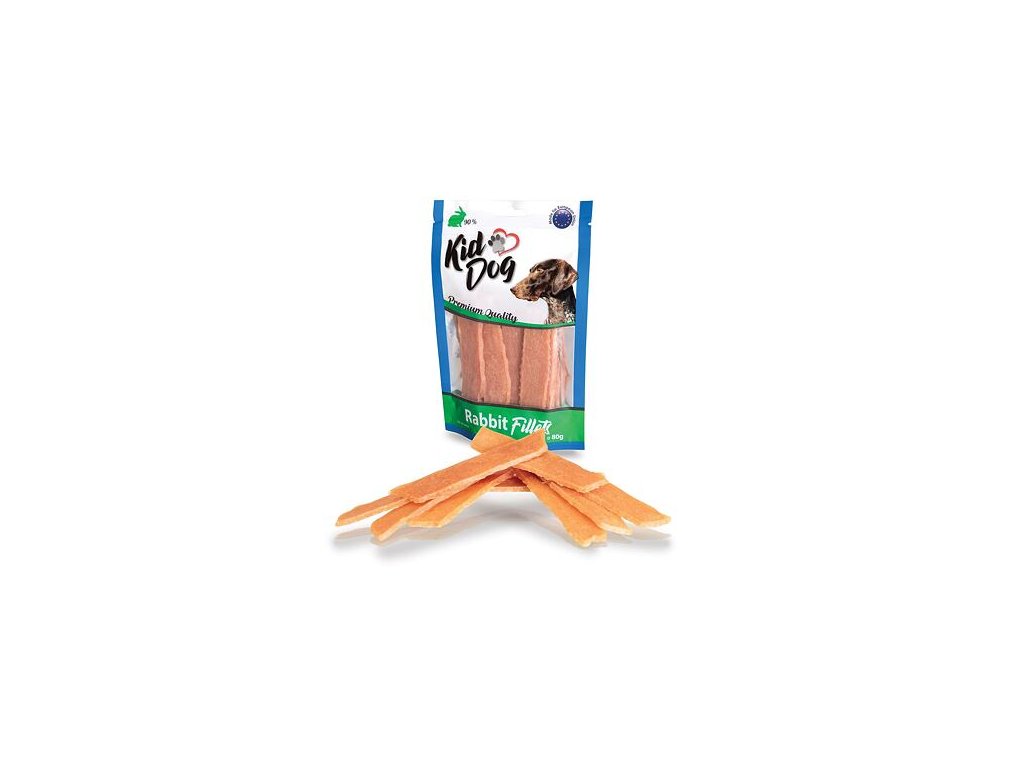 76299 3 kiddog kralici filetovane masicko 80 g z kategorie chovatelske potreby a krmiva pro psy pamlsky pro psy susena masicka pro psy