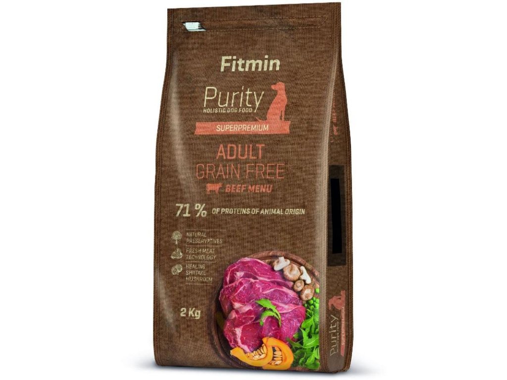 26943 1 fitmin dog purity gf adult beef 2 kg z kategorie chovatelske potreby a krmiva pro psy krmiva pro psy granule pro psy