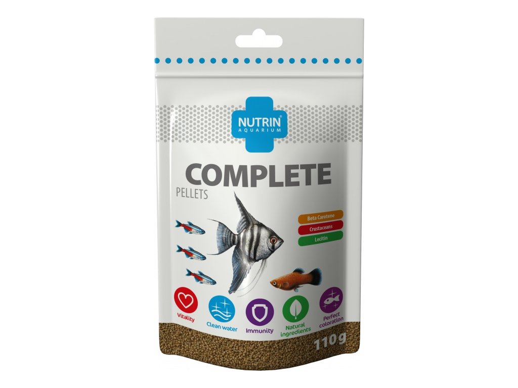 30639 1 nutrin aquarium complete pellets 110g z kategorie akvaristicke a teraristicke potreby krmiva akvarijni rybicky