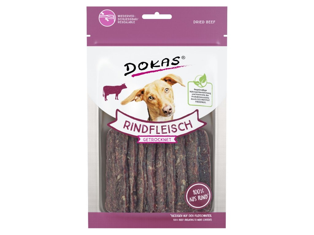 38256 1 dokas hovezi platky pochoutka pro psy 70g z kategorie chovatelske potreby a krmiva pro psy pamlsky pro psy susena masicka pro psy