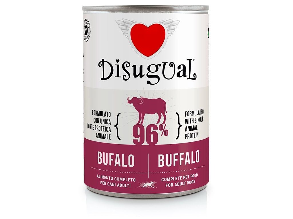 76935 disugual dog single protein buvoli maso 400g z kategorie chovatelske potreby a krmiva pro psy krmiva pro psy konzervy pro psy
