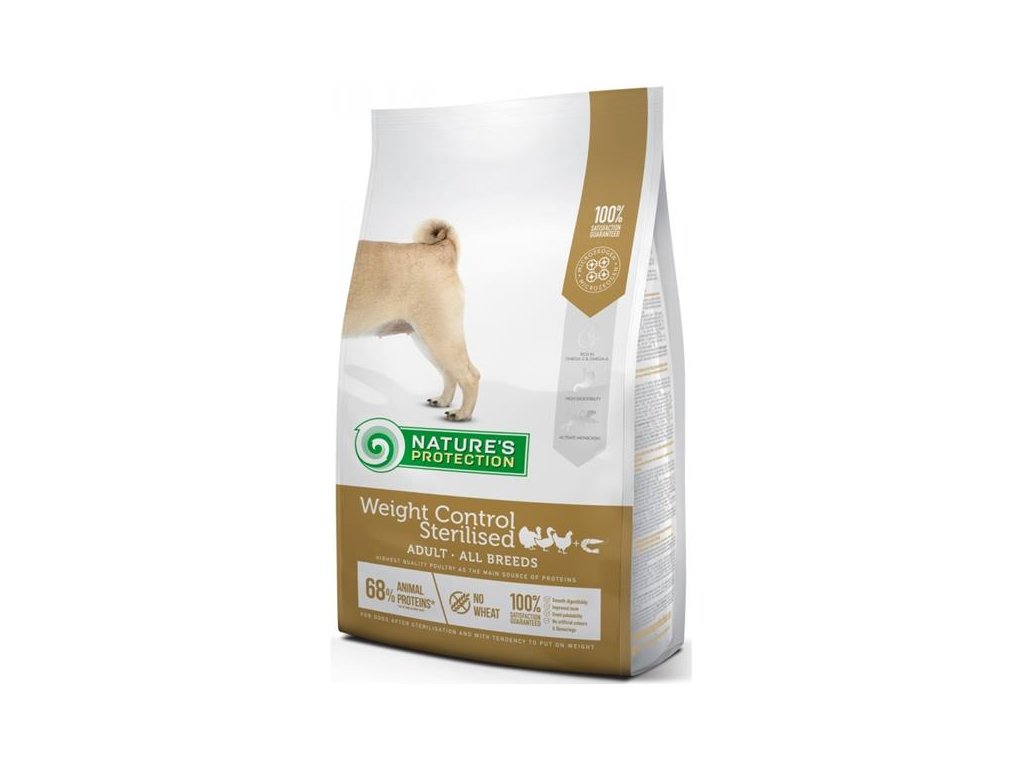 55992 1 nature s protection dog dry weight control sterilised 4 kg z kategorie chovatelske potreby a krmiva pro psy krmiva pro psy granule pro psy