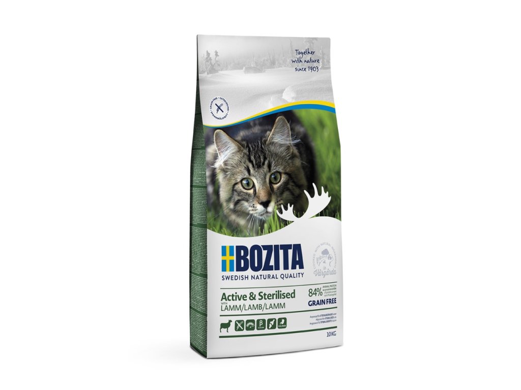 83616 1 bozita cat active sterilised lamb gf 10 kg z kategorie chovatelske potreby a krmiva pro kocky krmivo a pamlsky pro kocky granule pro kocky