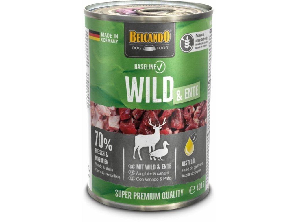 81024 1 belcando baseline zverina kachna 400 g z kategorie chovatelske potreby a krmiva pro psy krmiva pro psy konzervy pro psy
