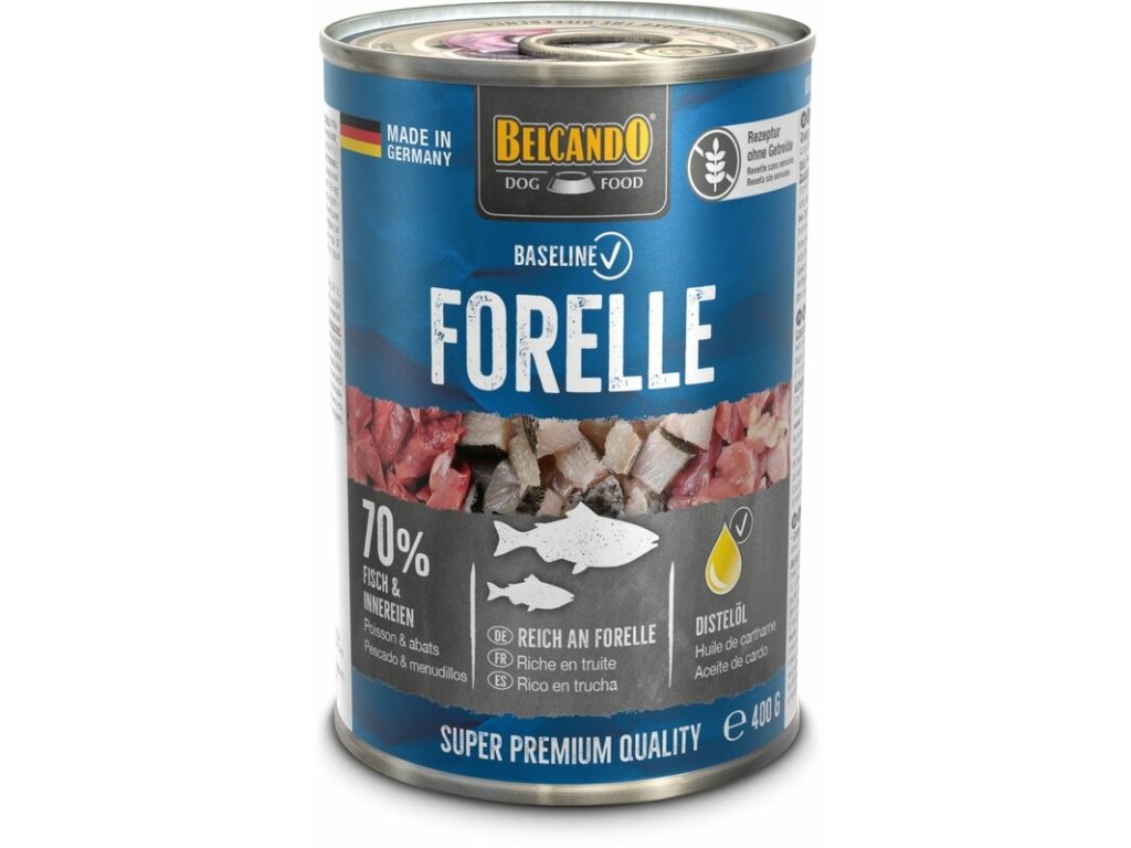 81003 1 belcando baseline pstruh 800 g z kategorie chovatelske potreby a krmiva pro psy krmiva pro psy konzervy pro psy