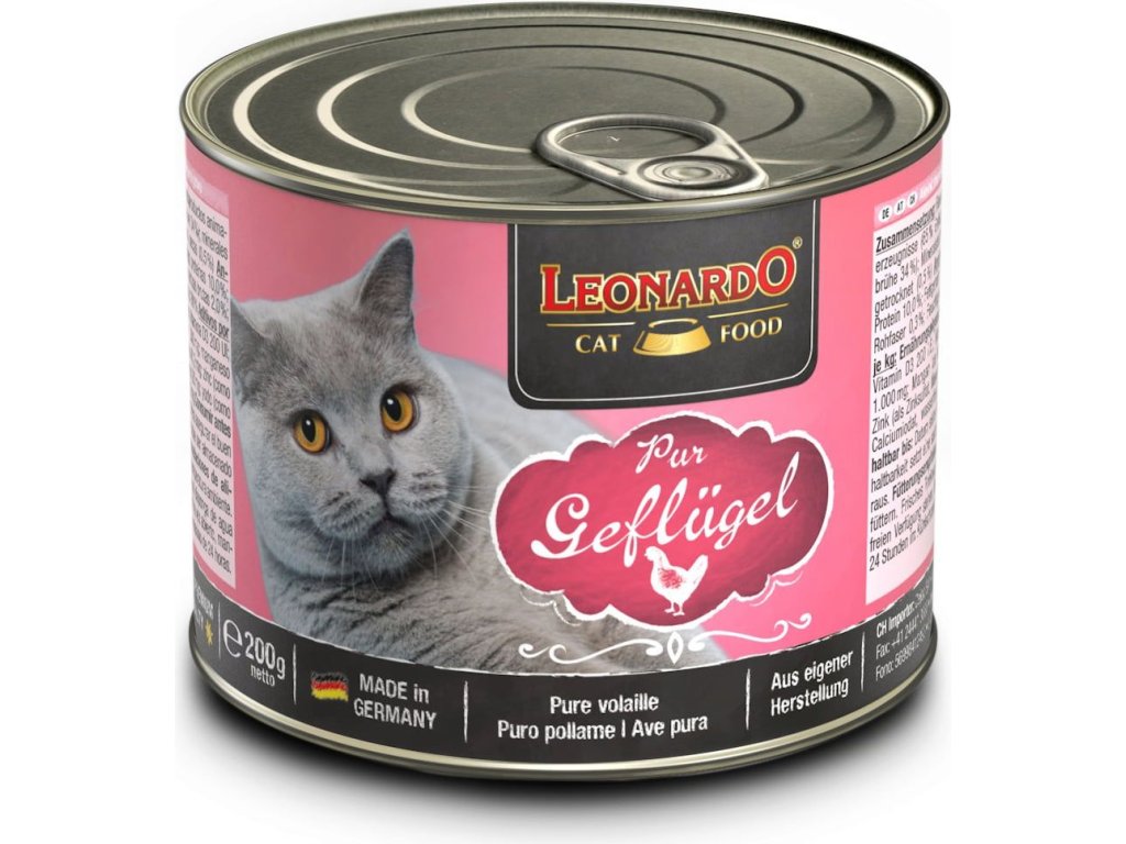 80751 1 leonardo bohate na drubezi maso 200g z kategorie chovatelske potreby a krmiva pro kocky krmivo a pamlsky pro kocky konzervy pro kocky