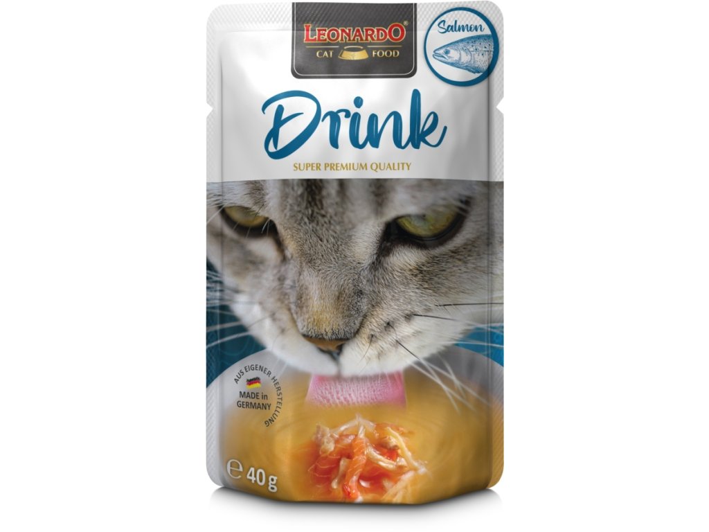 80877 1 leonardo drink s lososem 40 g z kategorie chovatelske potreby a krmiva pro kocky krmivo a pamlsky pro kocky polevky a drinky pro kocky