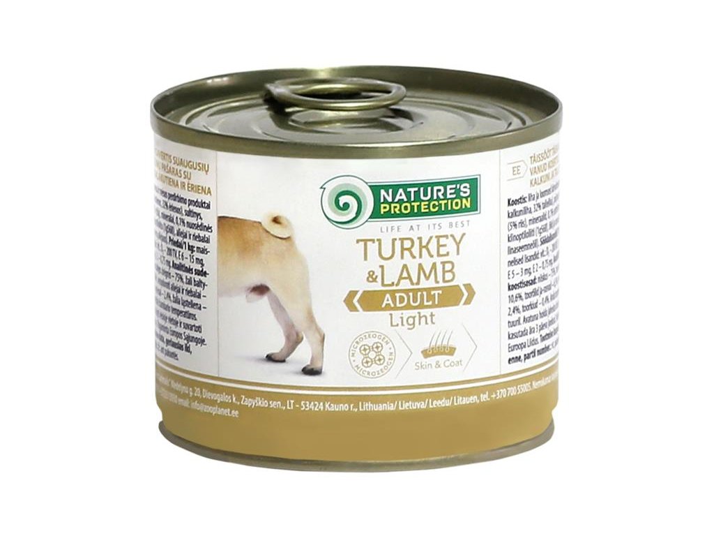 55857 1 nature s protection dog light kruta jehne konzerva 200g z kategorie chovatelske potreby a krmiva pro psy krmiva pro psy konzervy pro psy