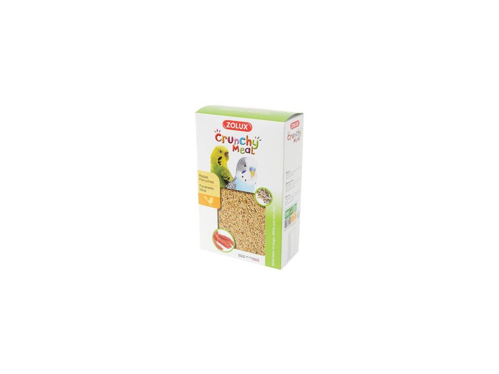 53511 1 krmivo pro ptaky crunchy meal parakeet 800g zolux z kategorie chovatelske potreby pro ptaky a papousky krmivo pro papousky
