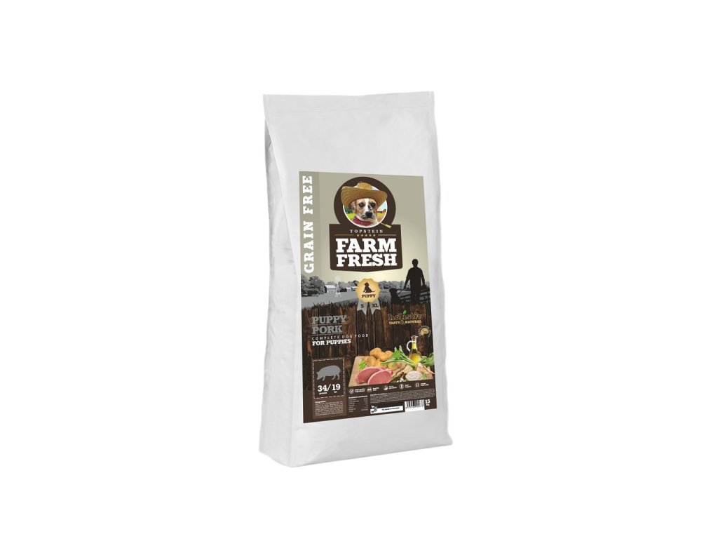 83361 1 farm fresh puppy pork grain free 2kg z kategorie chovatelske potreby a krmiva pro psy krmiva pro psy granule pro psy