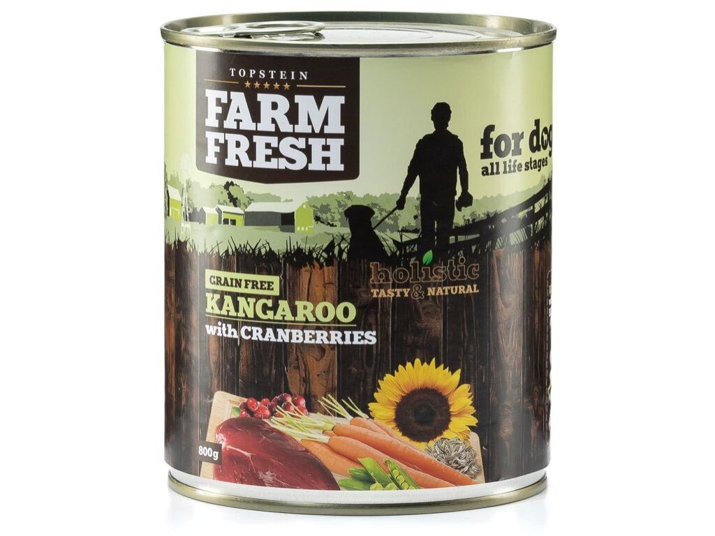 83175 1 farm fresh klokan s brusinkami 800g z kategorie chovatelske potreby a krmiva pro psy krmiva pro psy konzervy pro psy