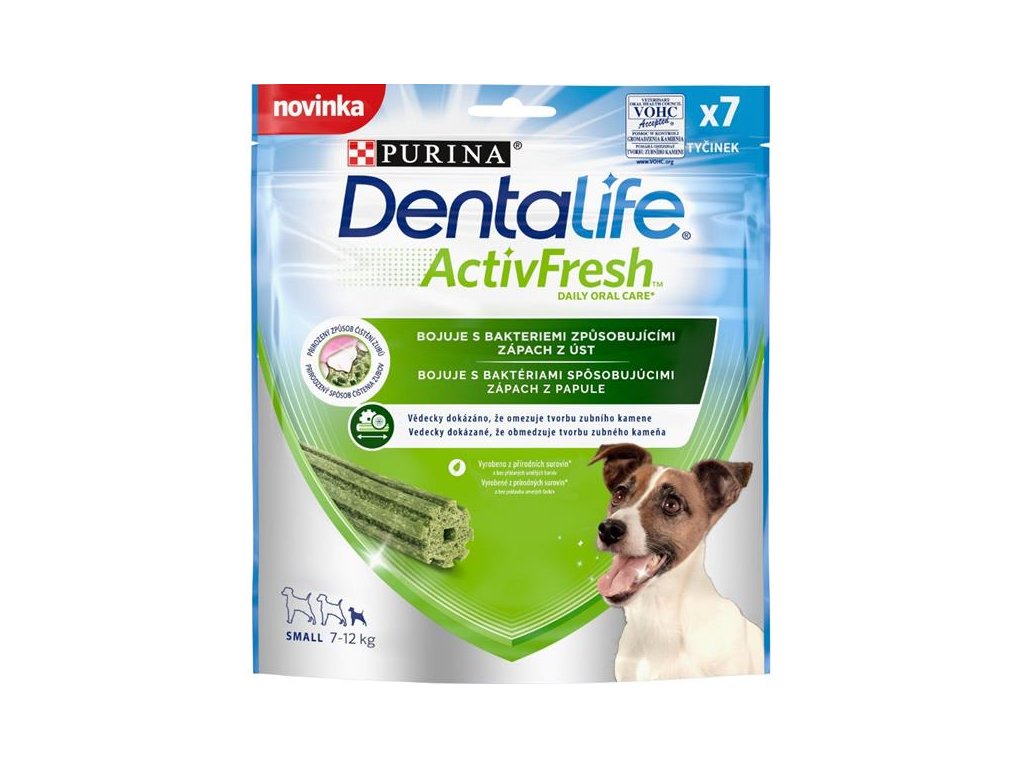 77955 1 purina dentalife activfresh small 115 g z kategorie chovatelske potreby a krmiva pro psy pamlsky pro psy dentalni pamlsky pro psy