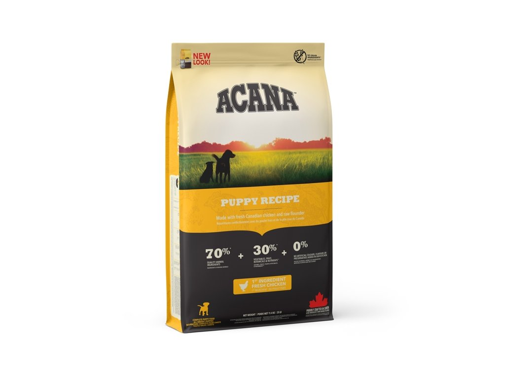26232 acana dog puppy recipe 11 4 kg z kategorie chovatelske potreby a krmiva pro psy krmiva pro psy granule pro psy