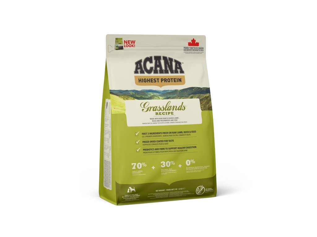 75414 3 acana dog recipe grasslands 2 kg z kategorie chovatelske potreby a krmiva pro psy krmiva pro psy granule pro psy