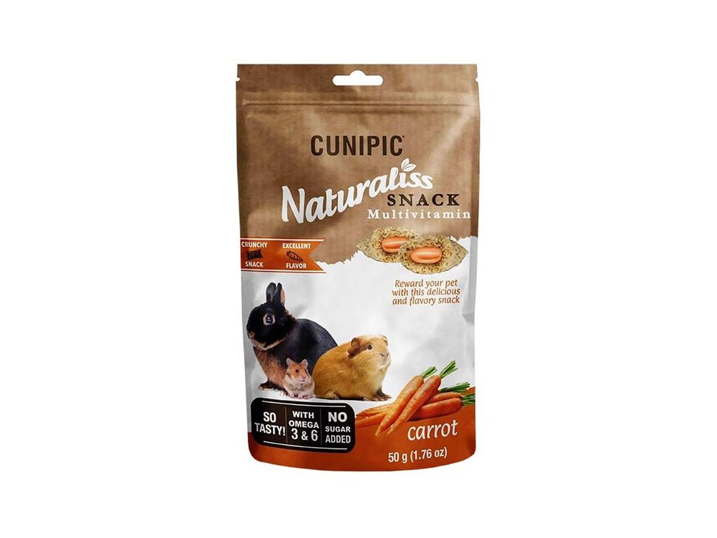 56514 1 cunipic naturaliss snack multivitamin pro drobne savce 50 g z kategorie chovatelske potreby a krmiva pro hlodavce a mala zvirata pamlsky pro hlodavce
