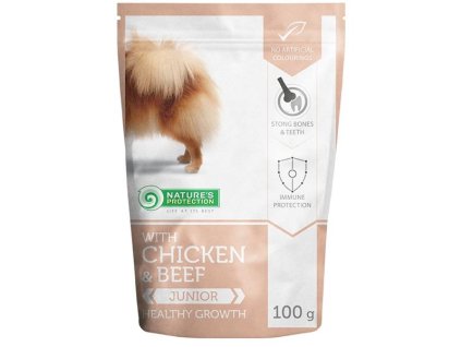 56322 1 nature s protection dog kapsicka junior mini 100g z kategorie chovatelske potreby a krmiva pro psy krmiva pro psy kapsicky pro psy