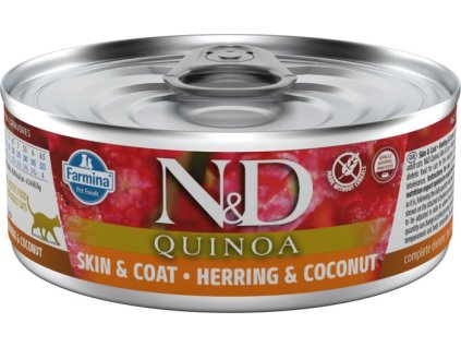 9582 n d cat quinoa herring coconut 80g