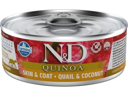 11118 1 n d cat quinoa quail coconut 80g