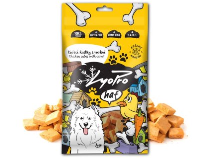 90684 1 lyopro dog pochoutka kureci kostky s mrkvi 50g