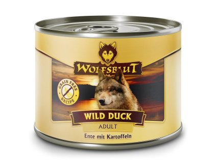 102190 konzerva wolfsblut dog adult wild duck 200g