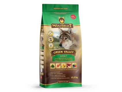 102241 wolfsblut dog adult green valley 12 5kg