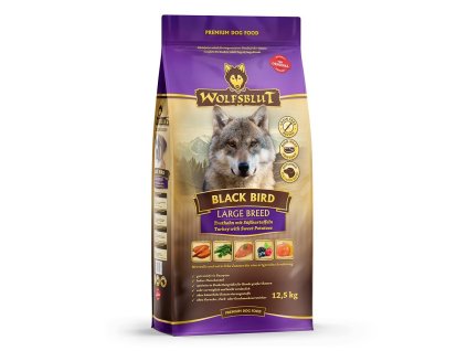 102265 wolfsblut dog large breed black bird 12 5kg