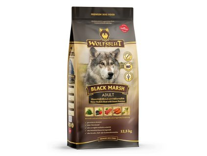 102292 wolfsblut dog adult black marsh 12 5kg