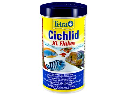 57897 1 tetra cichlid xl flakes 500 ml z kategorie akvaristicke a teraristicke potreby akvarijni technika