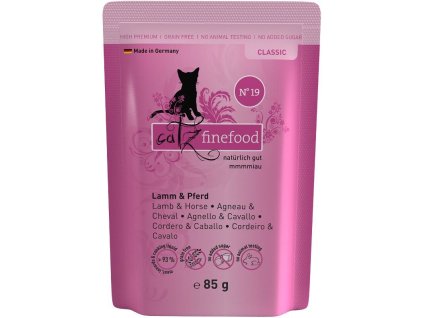 87885 catz finefood kapsicka no 19 s jehnecim a konskym m 85g