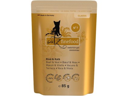 87903 catz finefood kapsicka no 7 s hovezim a telecim masem 85g